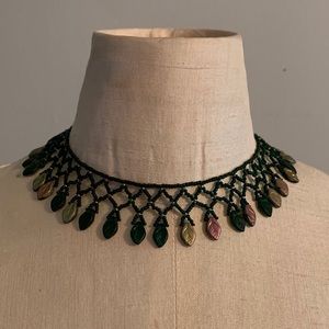 Green Beaded Choker